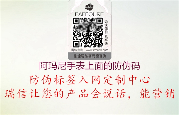 阿瑪尼手表上面的防偽碼(圖2) 阿瑪尼手表上面的防偽碼2.jpg