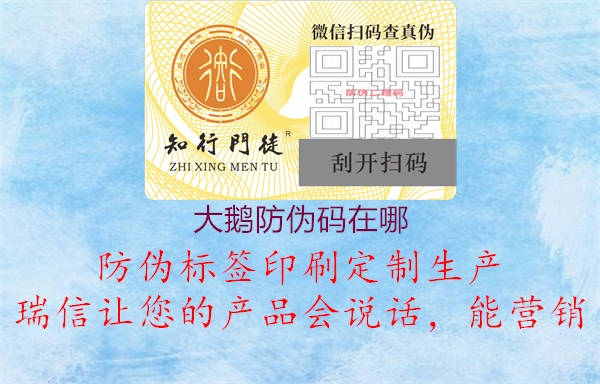 大鵝防偽碼在哪(圖1) 大鵝防偽碼在哪1.jpg