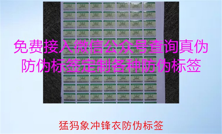 猛犸象沖鋒衣防偽標(biāo)簽如何辨識(shí)？教你識(shí)別真?zhèn)?，確保購(gòu)買正品(圖1)